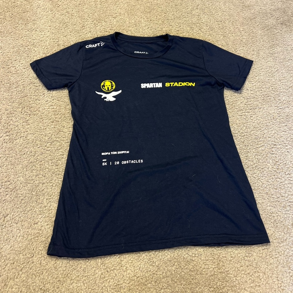 Craft Navy Spartan Stadion Tee
